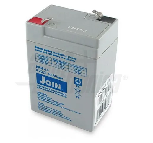 Alpha Elettronica - batteria al piombo 6v 4.0 con faston bp06-4.0