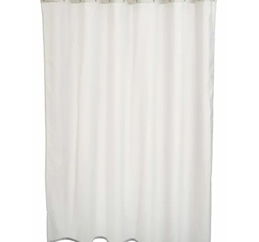Amazon Basics Tenda da doccia in poliestere 180 x 180 cm bianco