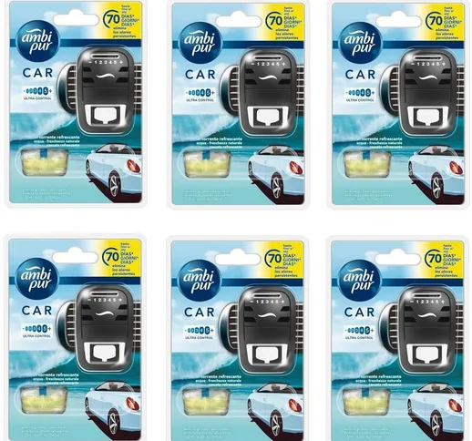 Car Kit Acqua-Freschezza naturale 6 confezioni - Ambi Pur