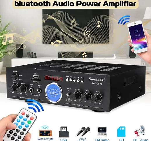 Amplificatore HiFi di potenza audio bluetooth 2000W/2500W per supporto karaoke domestico R...