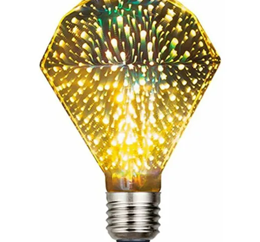 Lampadina Fuochi D'artificio, 5W E27 LED Edison Lampadine Fuochi D'artificio 3D Classici L...