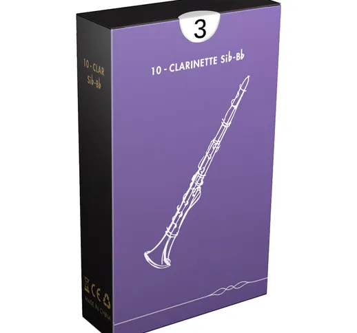Ance tradizionali per clarinetto in sib a fiato forza 3.0, 10 pezzi/scatola