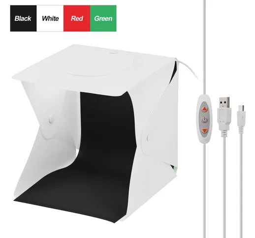 22*23*24cm Light Box da studio pieghevole LED Photo Photography Shooting Tenda Softbox 550...