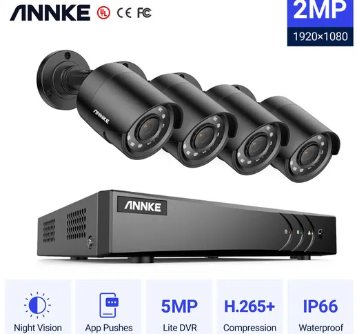  Home 4 canali 5MP 5 in 1 DVR 1080P HD Telecamere resistenti alle intemperie per kit di vi...