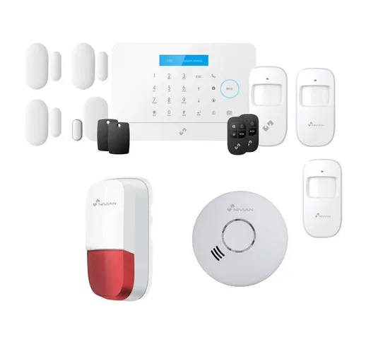 Antifurto Allarme Wifi Casa Kit Combinatore Gsm Alexa E Google Assistant