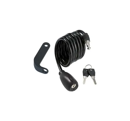 Ilsa - antifurto fune a spirale bici-moto 2010 acciaio mm 6 cm 100 + supporto 692365607102...