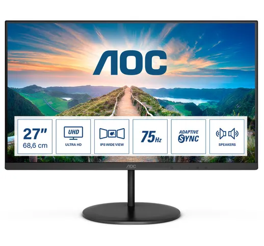  V4 U27V4EA monitor piatto per PC 68,6 cm (27') 3840 x 2160 Pixel 4K Ultra HD LED Nero