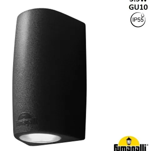  MARTA 90 GU10 3,5W Lampada da parete a LED Colore Nero,Temperatura di colore Bianco Neutr...
