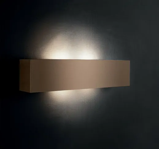 Illuminando - Applique moderno lei g led lampada parete metallo biemissione rettangolare i...