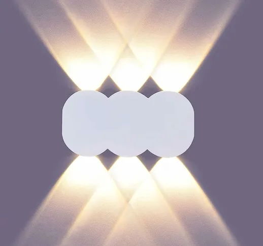 Moderna lampada da parete per interni a LED da 6 W, lampada da parete rettangolare per far...