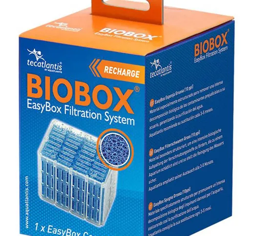 EasyBox Coarse Foam size xs ricambio cartuccia spugna grossa per filtri interni Mini Biobo...