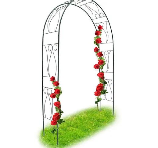 Arco Da Giardino Supporto Per Rose Piante Rampicanti In Metallo Altezza 233 Cm