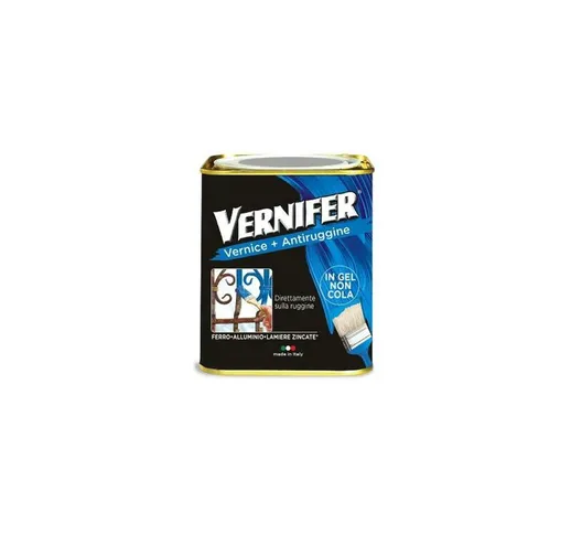 Arexons Smalto Vernice Vernici Gel 750 mL Antiruggine Vernifer Vari Colori (Nero Satinato...