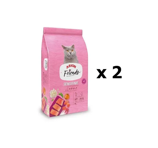  - Friends Cat Sensitive Think per i gatti con sensibilità digestiva, 18 kg (pacchetto di...