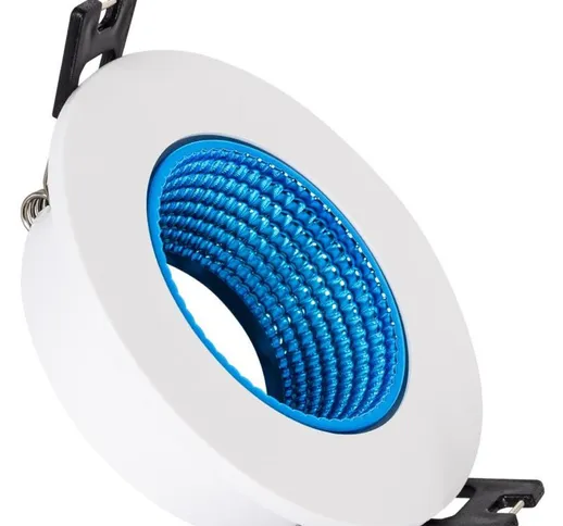 Ledkia - Portafaretto Downlight Circolare Basculante Colorato per Lampadina led GU10 / GU5...