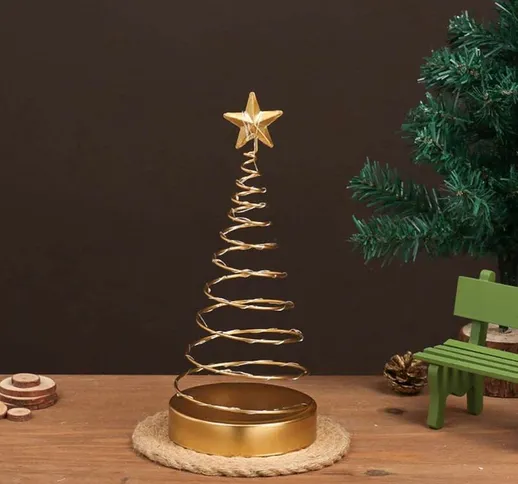 Arte del ferro dell'albero di Natale, albero di natale della tavola della decorazione dell...