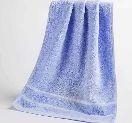 Jieliya Asciugamano Asciugamano in cotone per il viso blu 70*34