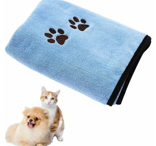 Asciugamano per cani - Asciugamani super assorbenti ad asciugatura rapida Coperta accappat...