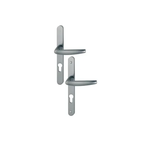 Set di porte a piastra stretta Atlanta Hoppe look acciaio inox F9 - chiave i - 1530/300LMS...