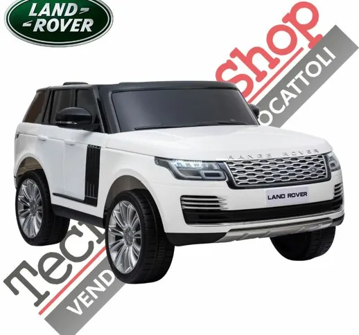Tecnobike Shop - Auto Elettrica Per Bambini Land Rover Range Rover Sport hse 2 Posti -Bian...