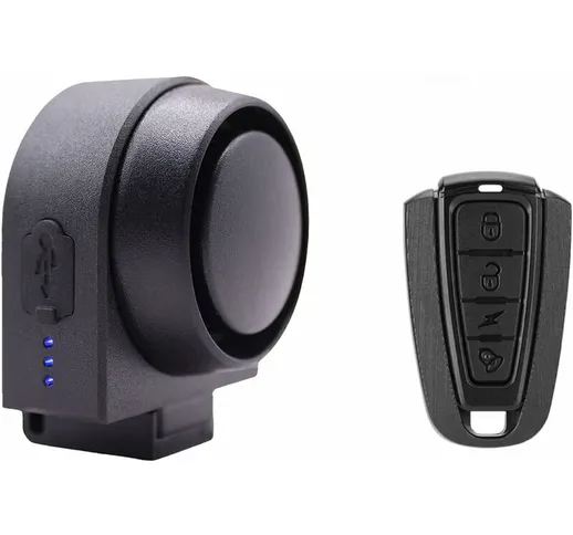 Colnk - Avvisatore acustico antifurto per bici impermeabile con telecomando, 3 sensibilità...