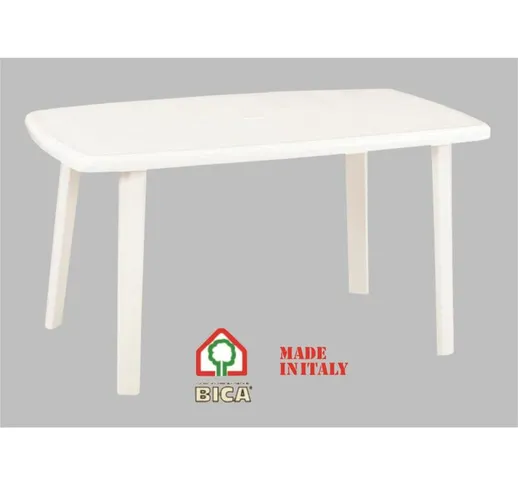 Tavolo Cayman 140x90 Bianco Bica