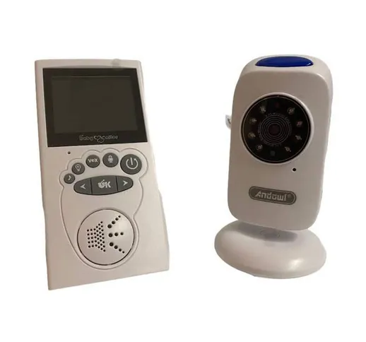 Vetrineinrete - Baby monitor 2.4G wirless infrarossi sensore di temperatura musica microfo...