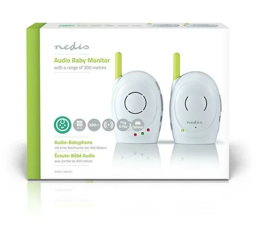 Elettroservice Audio Baby Monitor Wireless In Plastica Colore Bianco Bamo110Auwt