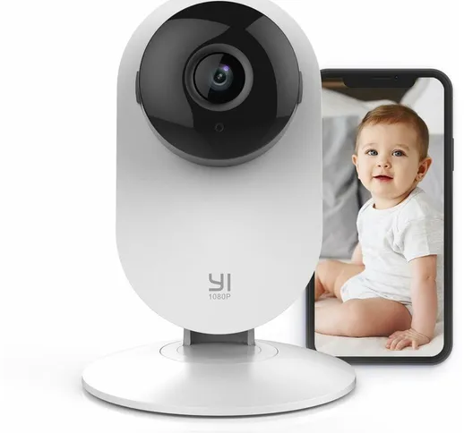 Baby monitor, con videocamera e videocamera per animali domestici WiFi con audio HD, rilev...