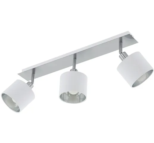 Led Valbiano nichel opaco, bianco bianco, argento l: 56cm w: 7cm