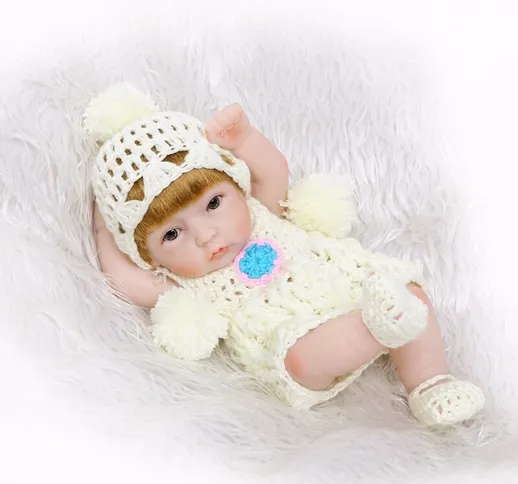 Bambola da 11 pollici Reborn Baby Play Dolls Full Vinvl Body lavabile con vestiti Realisti...