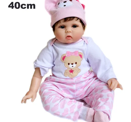 Bambola di stoffa rosa | 40 cm 67 - 40 cm 67
