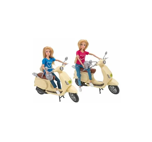 Bambola Fashion doll con Scooter 2 Modelli Giocattolo Bambine Mondo di Olly