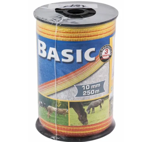 Nastro di recinzione 'Basic' 10 mm - 250 m