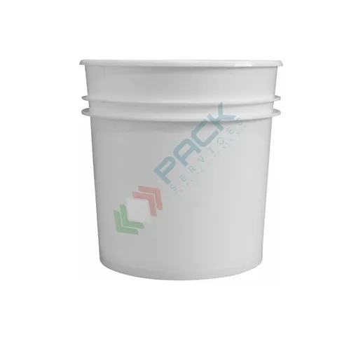 Pack Services - Barattolo in plastica (PP), conico, capacità 250 ml, tappo a pressione con...