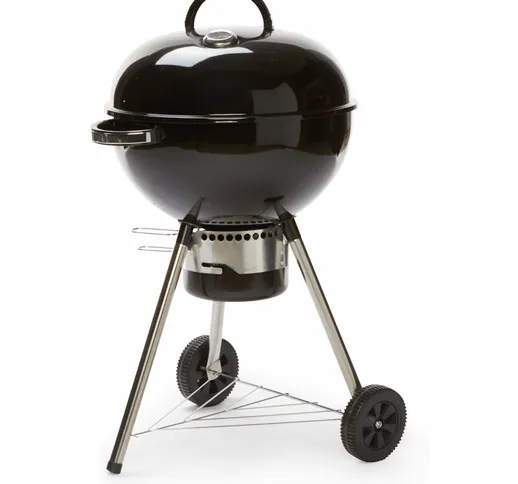 Giordanoshop - Barbecue a Carbone Carbonella 73,5x64x106,5 cm in Acciaio Nero