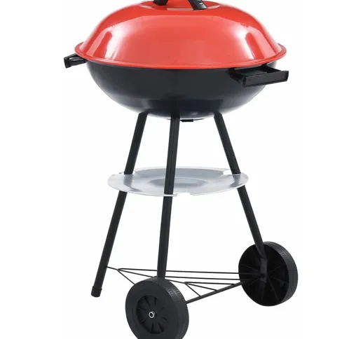 Barbecue a Carbone Kettle Portatile xxl con Ruote 44 cm