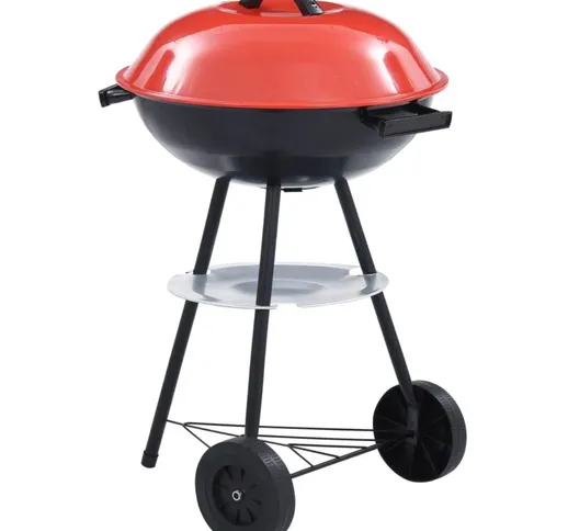 Barbecue a Carbone Kettle Portatile xxl con Ruote 44 cm