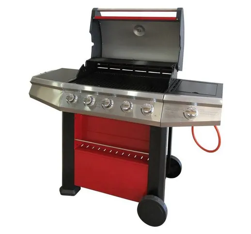 Barbecue a gas master cook rosso