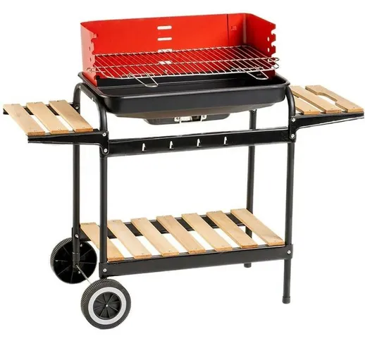 Maury'S Barbecue Grill Garden Rettangolare 45X85X105 Ripiano In Legno