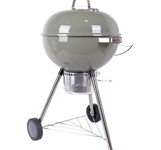  - Barbecue a Carbonella Diametro Griglia 57 cm, Barbecue con Ruote e Coperchio, BBQ a Car...