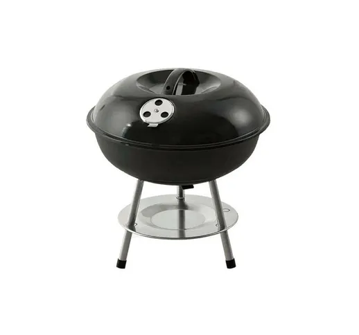 Barbecue con coperchio e gambe - Metallo - Diametro 35,5 cm