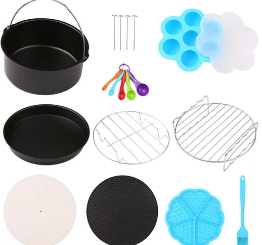 Barbecue cotto 10 set di multi-funzione di cucina portatile | 8 pollici frittura modelli p...