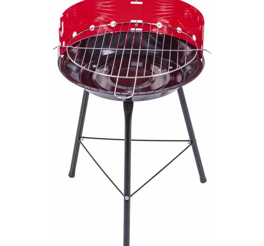 R&g - barbecue enrico coveri garden bbq portatile a carbonella tondo graticola 36CM