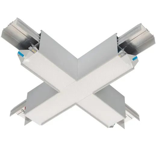 Barra Lineare led New Turner 'x' 15W (UGR19) Bianco Naturale 4000K Argento120º - Bianco Na...