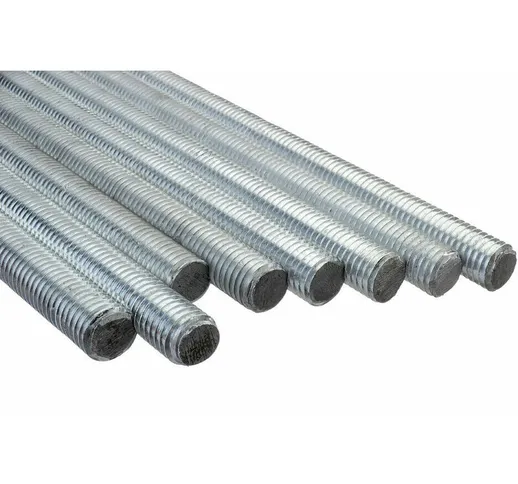 Barre filettate in acciaio zincate grezze lunghezza 1 mt. - diametro da 22 mm (22 ma)