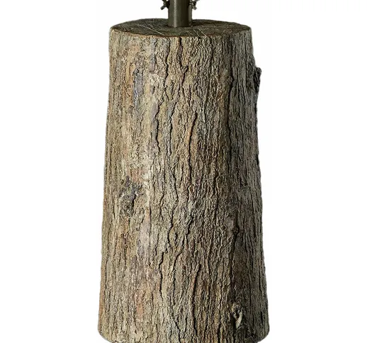 Base effetto tronco per albero di Natale con supporto in metallo -Ø 30 cm x h 55 cm