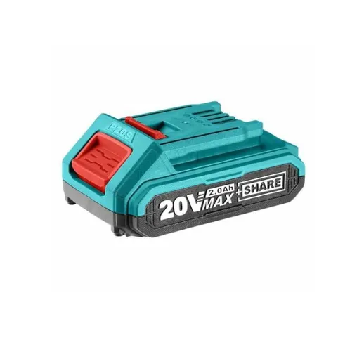 Batteria al litio 20V 2.0Ah Total per utensili con tecnologia One Battery