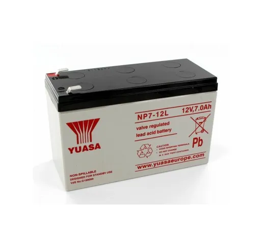Yuasa - Batteria al piombo 12V 7Ah alette grandi NP7 - 12 l