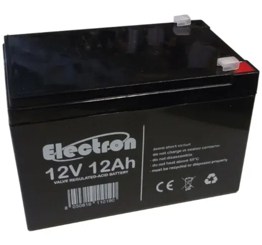 Electron - Batteria al piombo ermetica 12V 12Ah